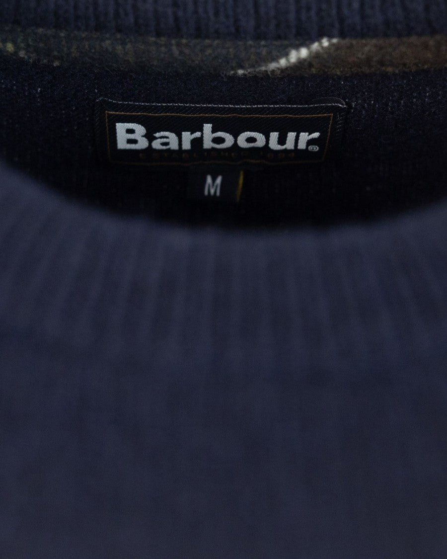 Barbour Holden Blue Crew Neck Sweater