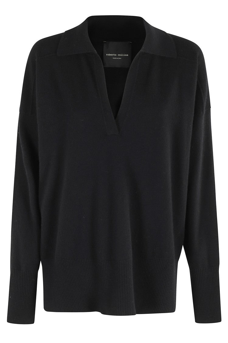 Roberto Collina Oversized Polo Shirt With Classic Collar