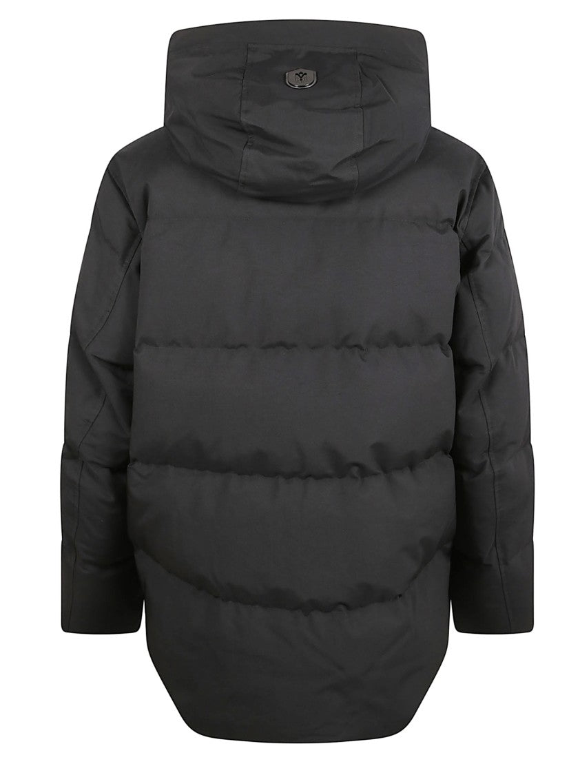 Mackage Quilted Black Puffer Jacket With Adjustable Hood