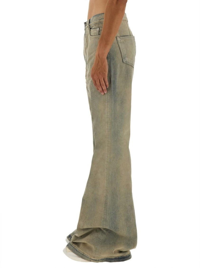Drkshdw By Rick Owens Distressed Wide-Leg Denim Pants With Vintage Appeal