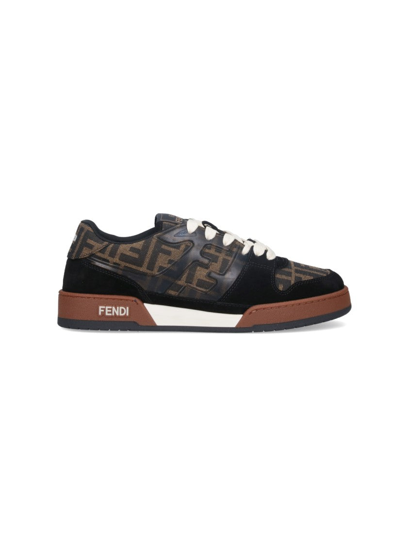 Fendi Low-Top "Match" Sneakers – Black