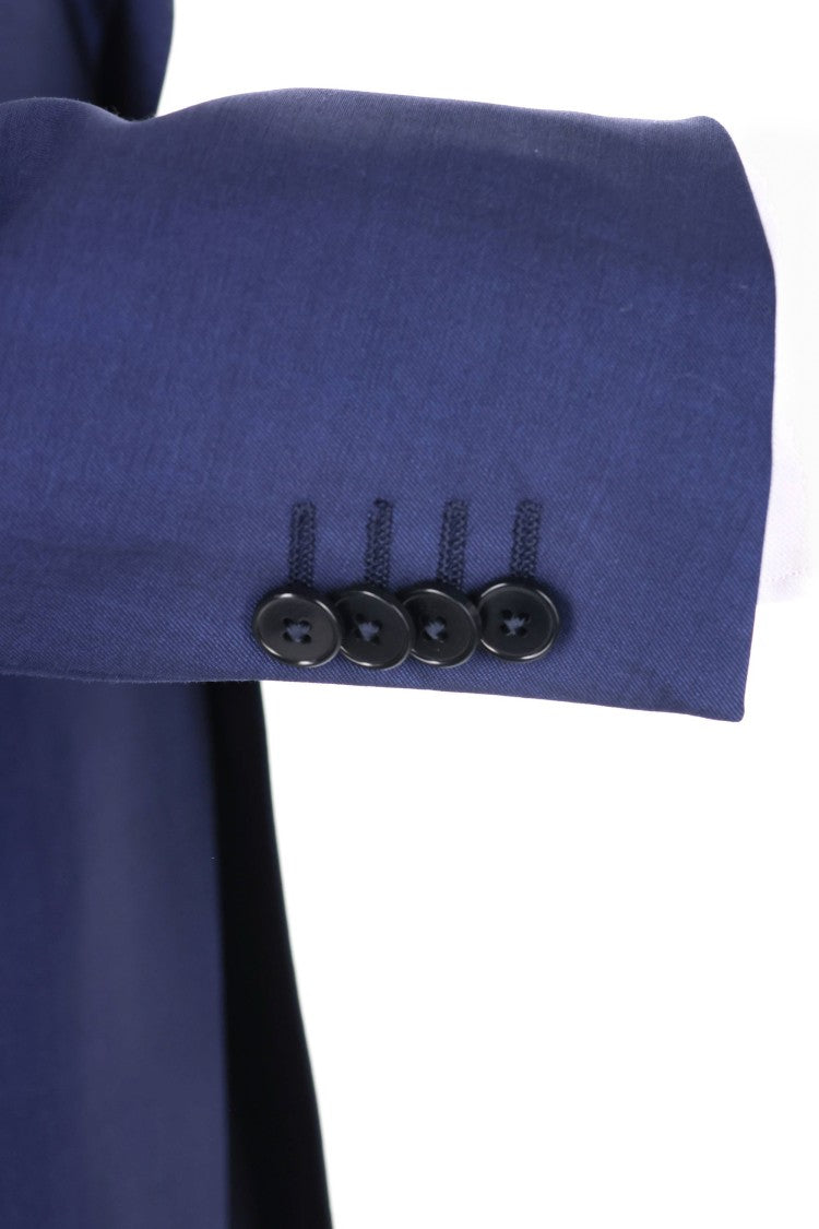 Zegna Structured Deep Blue Wool-Mohair Two-Piece Suit