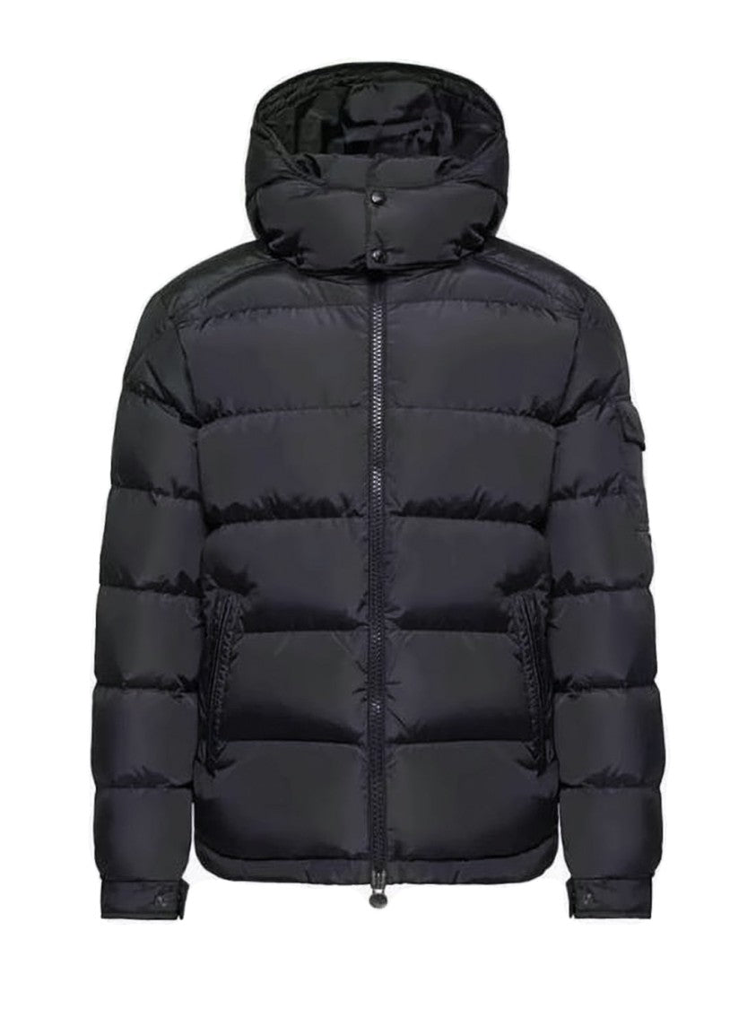 Moncler Quilted Short Down Jacket With High Collar