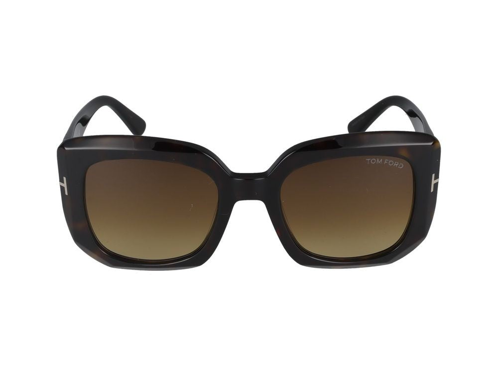 Tom Ford Tortoiseshell Oversized Square Sunglasses