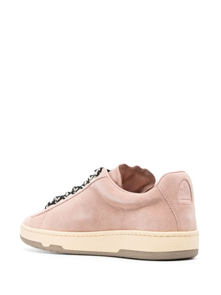Lanvin Lite Curb Suede Sneakers