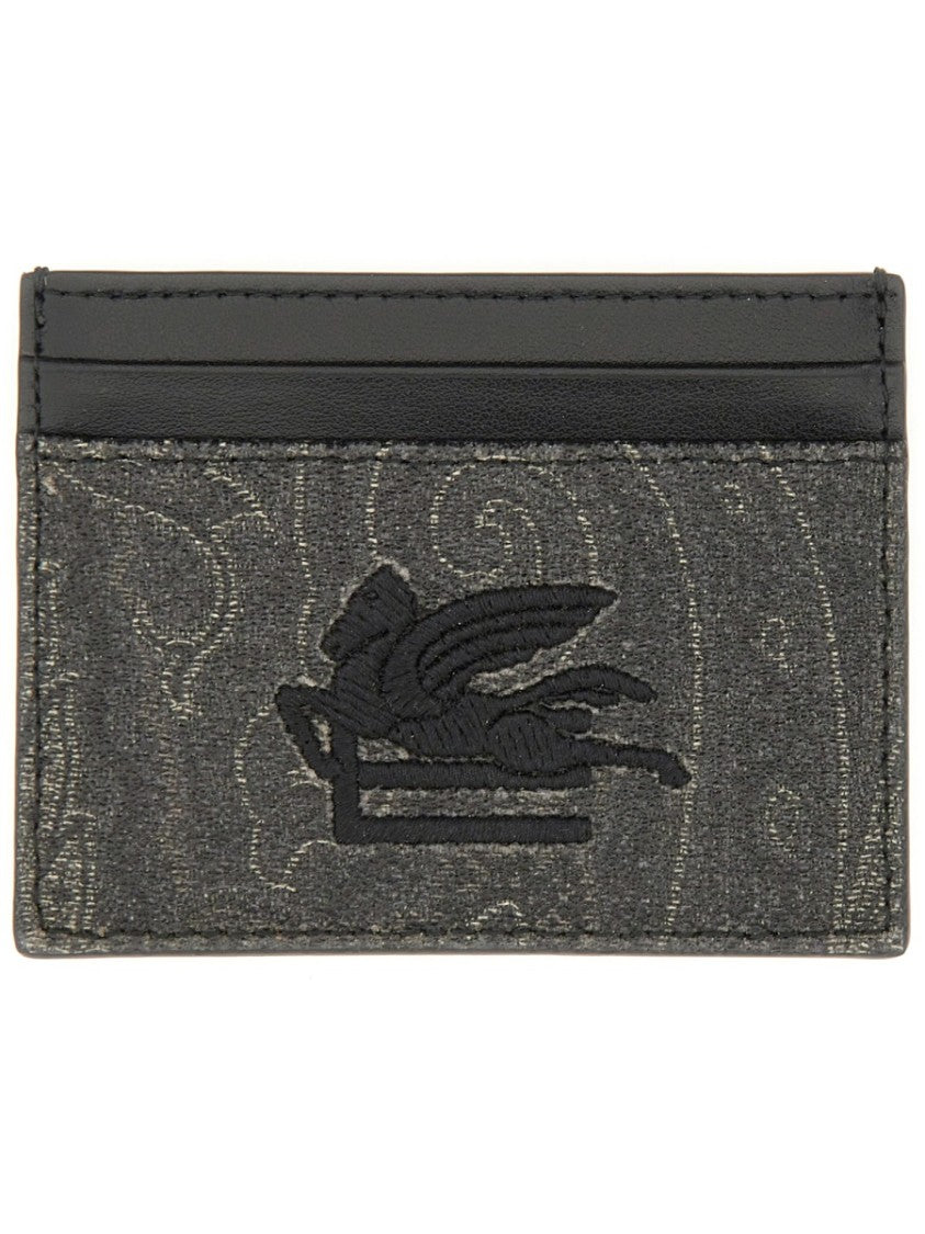 Etro Card Holder "Arnica" With Pegasus