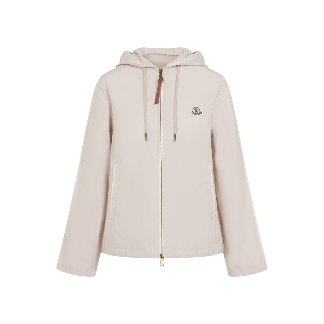 Moncler Lightweight Neutral-Finish Jacket With Drawstring Hood