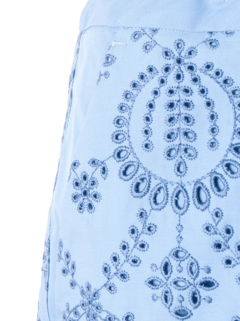 P.A.R.O.S.H. Light Blue Cut Out Shorts