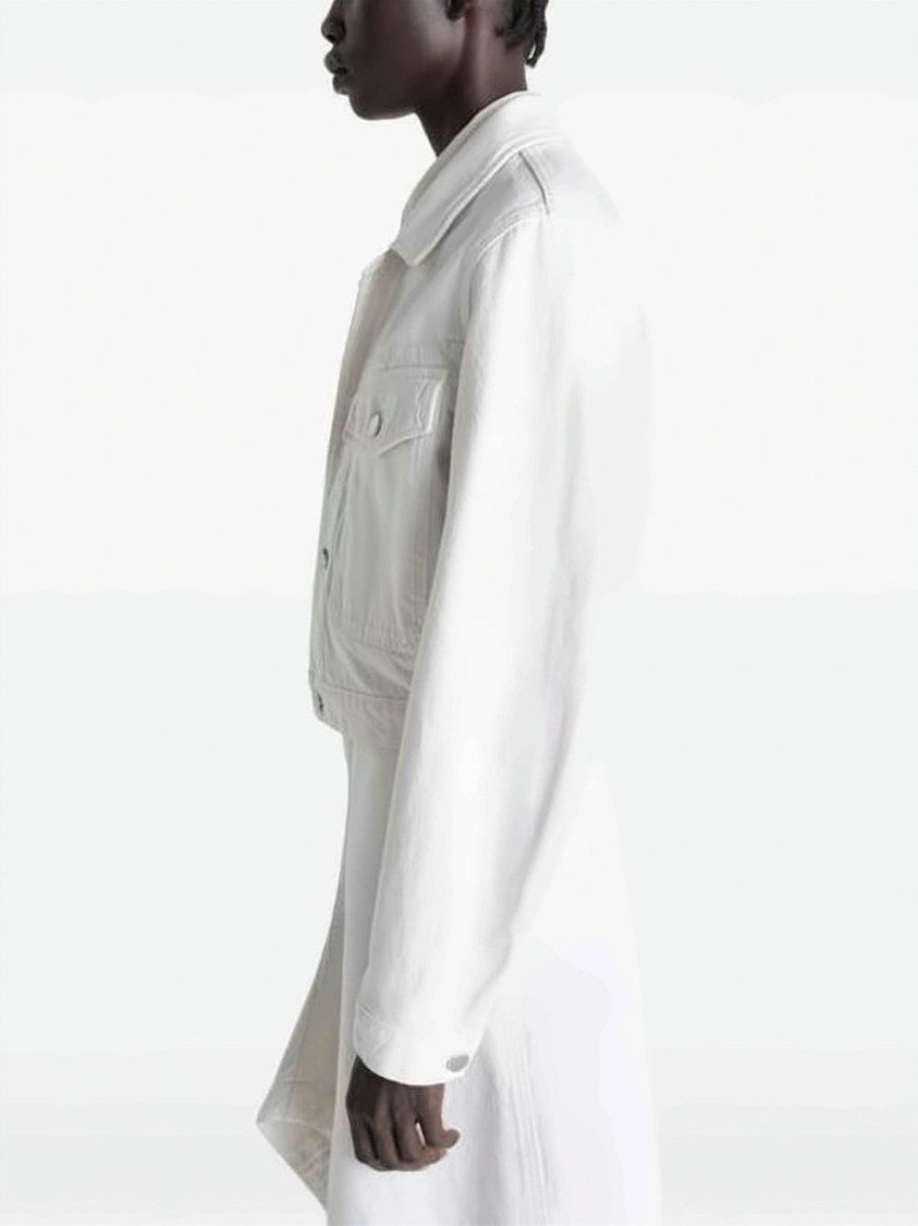 Lemaire Cropped Boxy Jacket With Classic Collar