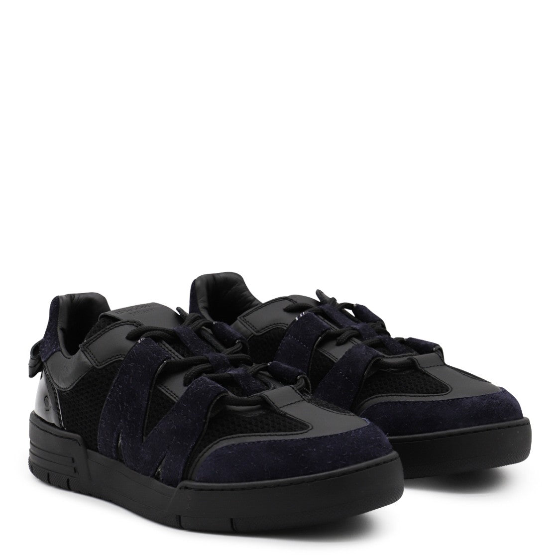 Moschino Black Leather Sneakers