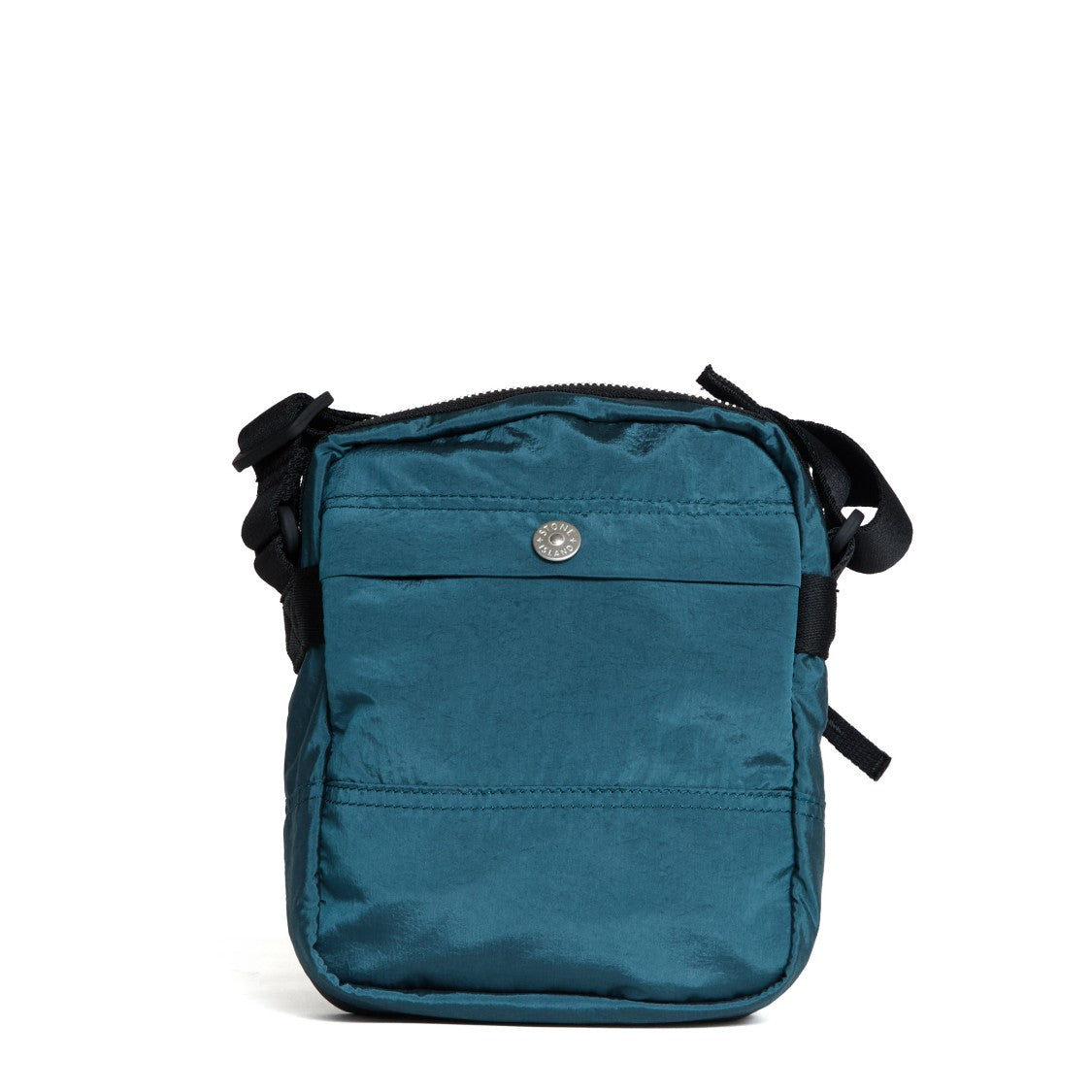 Stone Island Coated Nylon Metal Shoulder Bag In Econyl