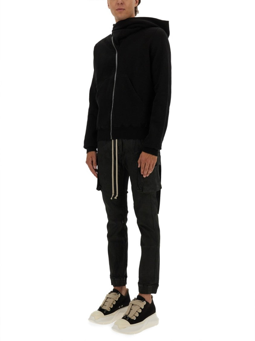 Drkshdw By Rick Owens Asymmetrical Zipper Sweatshirt
