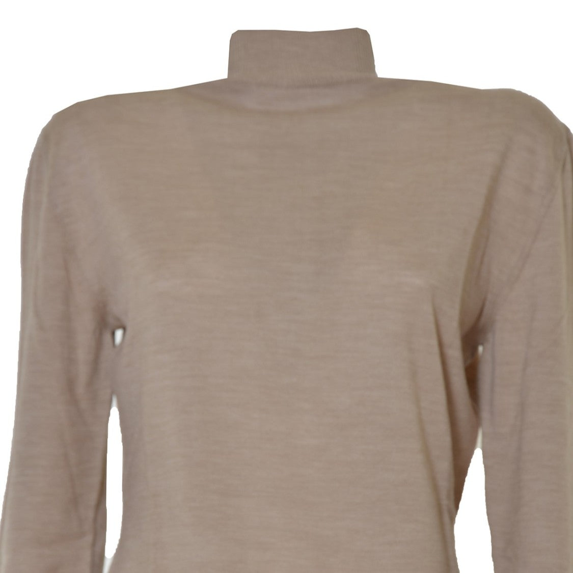 Boutique Moschino Beige Virgin Wool Turtleneck Sweater
