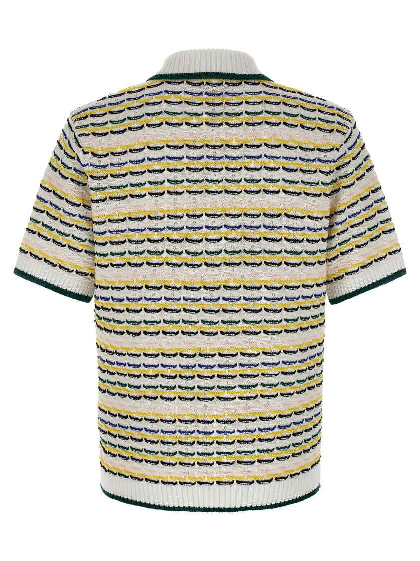 Casablanca 'Tuck Stitch' Polo Shirt