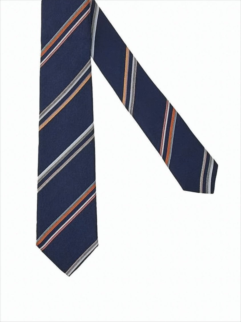 Paul Smith Silk Tie With Classic Diagonal Stripes