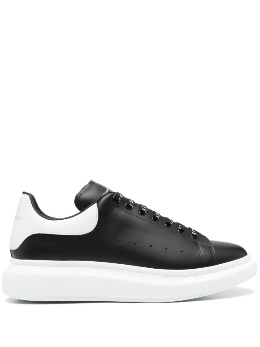 Alexander Mcqueen Oversized Black Leather Sneakers