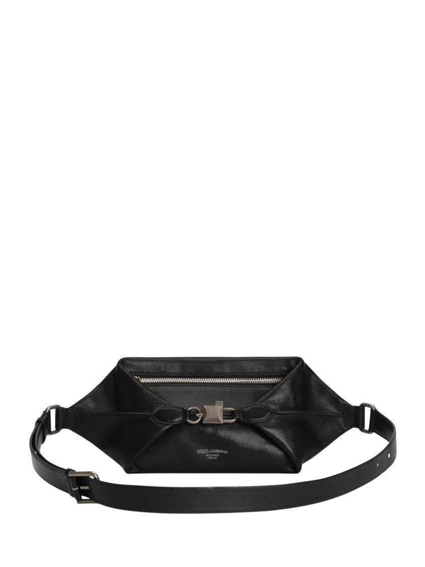 Dolce & Gabbana Black Lock Marsupio Belt Bag