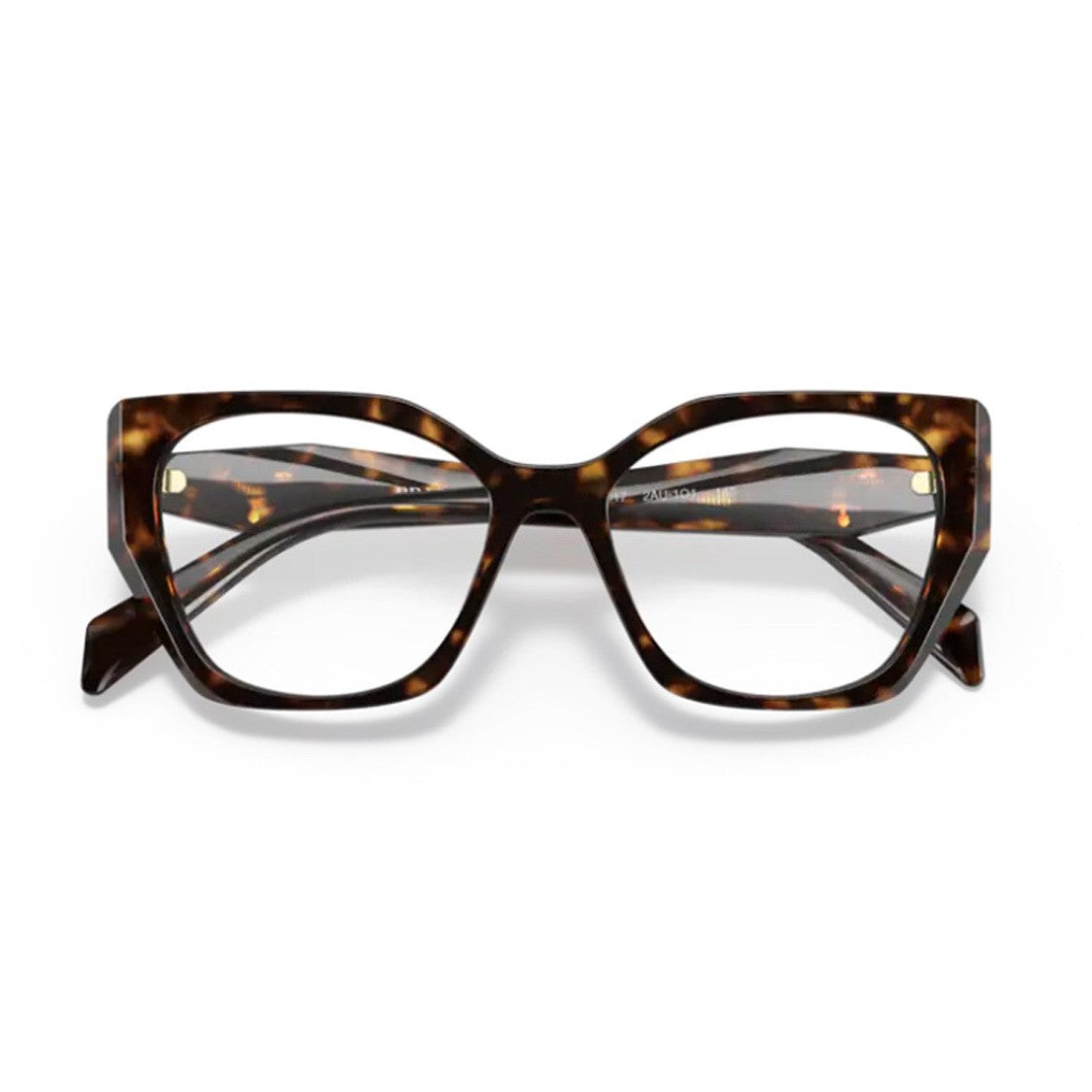 Prada Havana Pr 18Wv Squared Cat-Eye Eyeglasses