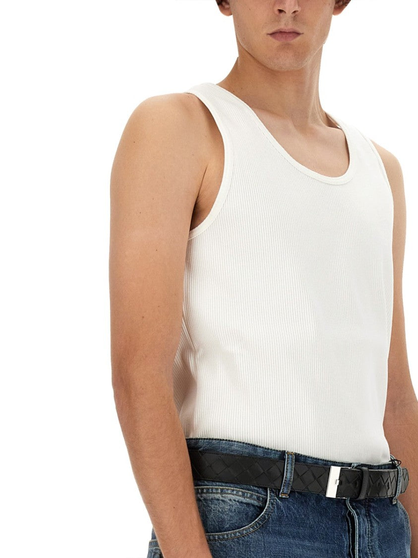 Bottega Veneta Cotton Jersey Top With Tailored Silhouette
