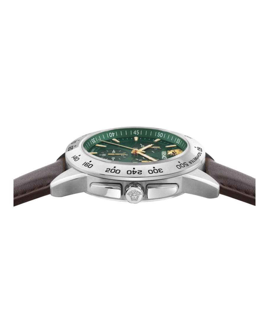Versace V-Sport Chrono Leather Watch