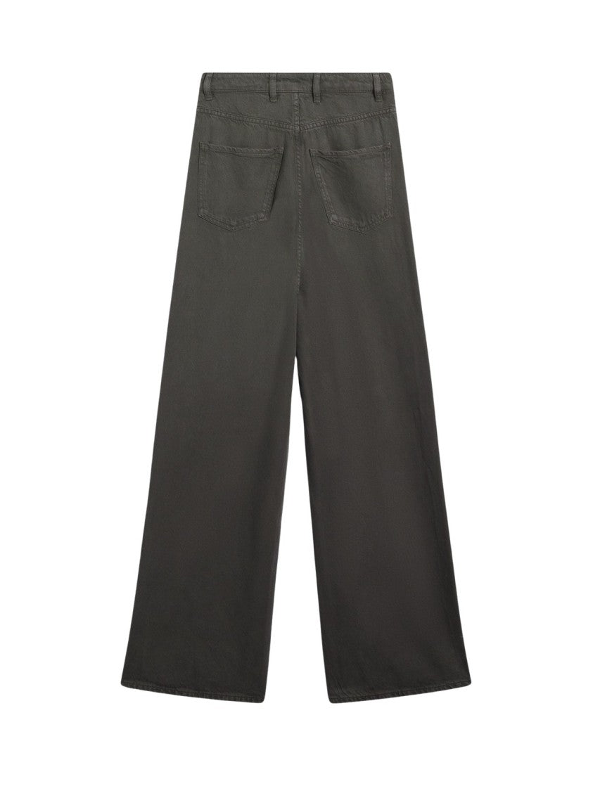 Pence Wide-Leg Five-Pocket Pants With Relaxed Fit