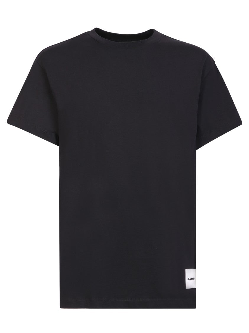 Jil Sander Black Cotton T-Shirt
