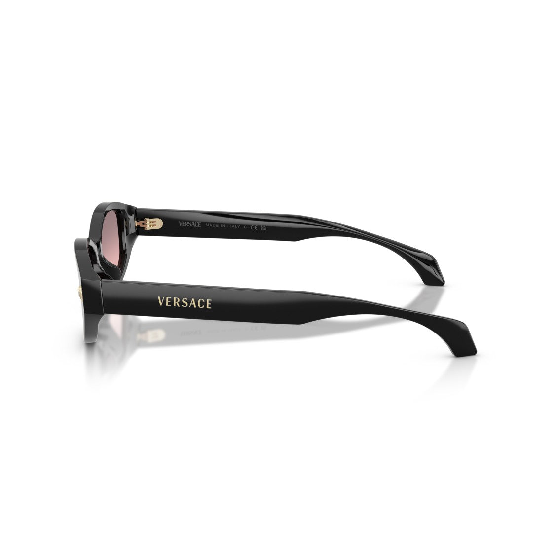 Versace 0Ve4512d Tortoiseshell Acetate Oval Sunglasses With Gold Medusa Accents