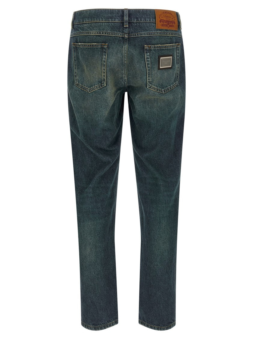 Dolce & Gabbana Stone Washed Denim Jeans
