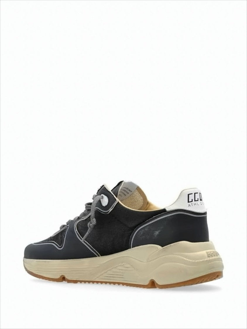 Golden Goose Nappa Leather Sneakers With Distressed Beige Sole And Star Detail