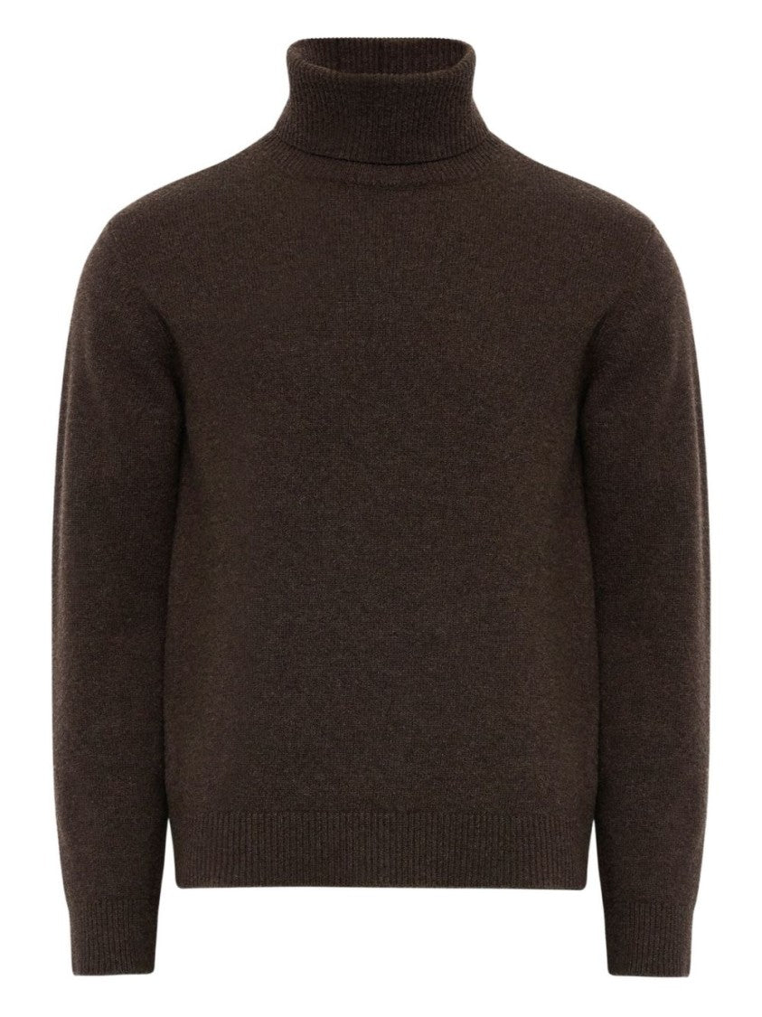 Mm6 By Maison Margiela Relaxed Fit Turtleneck Sweater With Ribbed Detailing