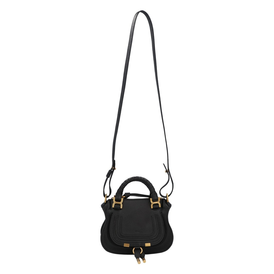 Chloé Marcie Mini Double Carry Bag Black
