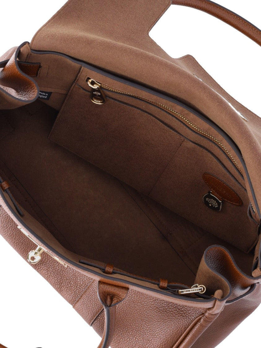 Mulberry Brown Bayswater Grain Leather Shoulder Bag