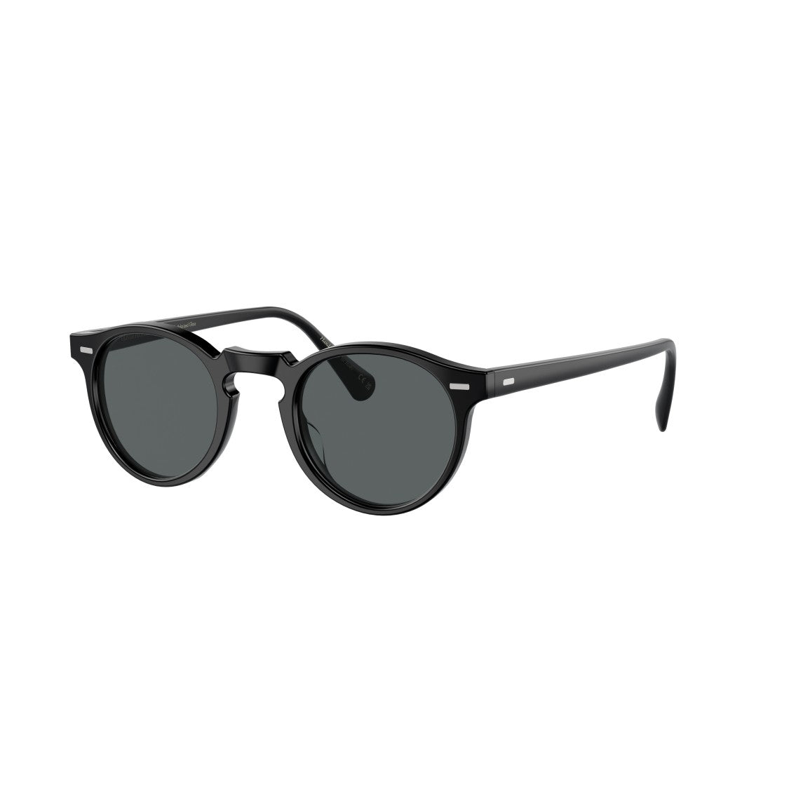 Oliver Peoples 0Ov5217s Classic Round Frame Sunglasses With Metallic Accents
