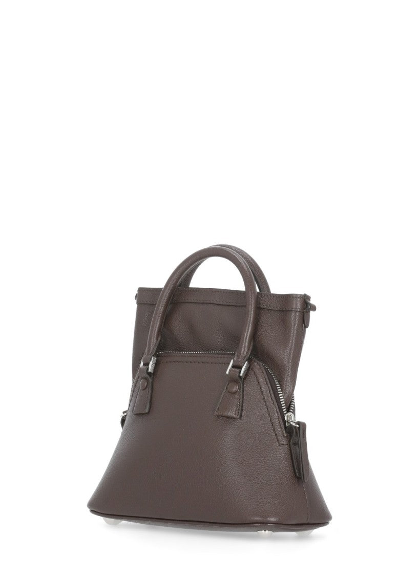 Maison Margiela Structured Micro Hand Bag With Iconic Contrast Stitching