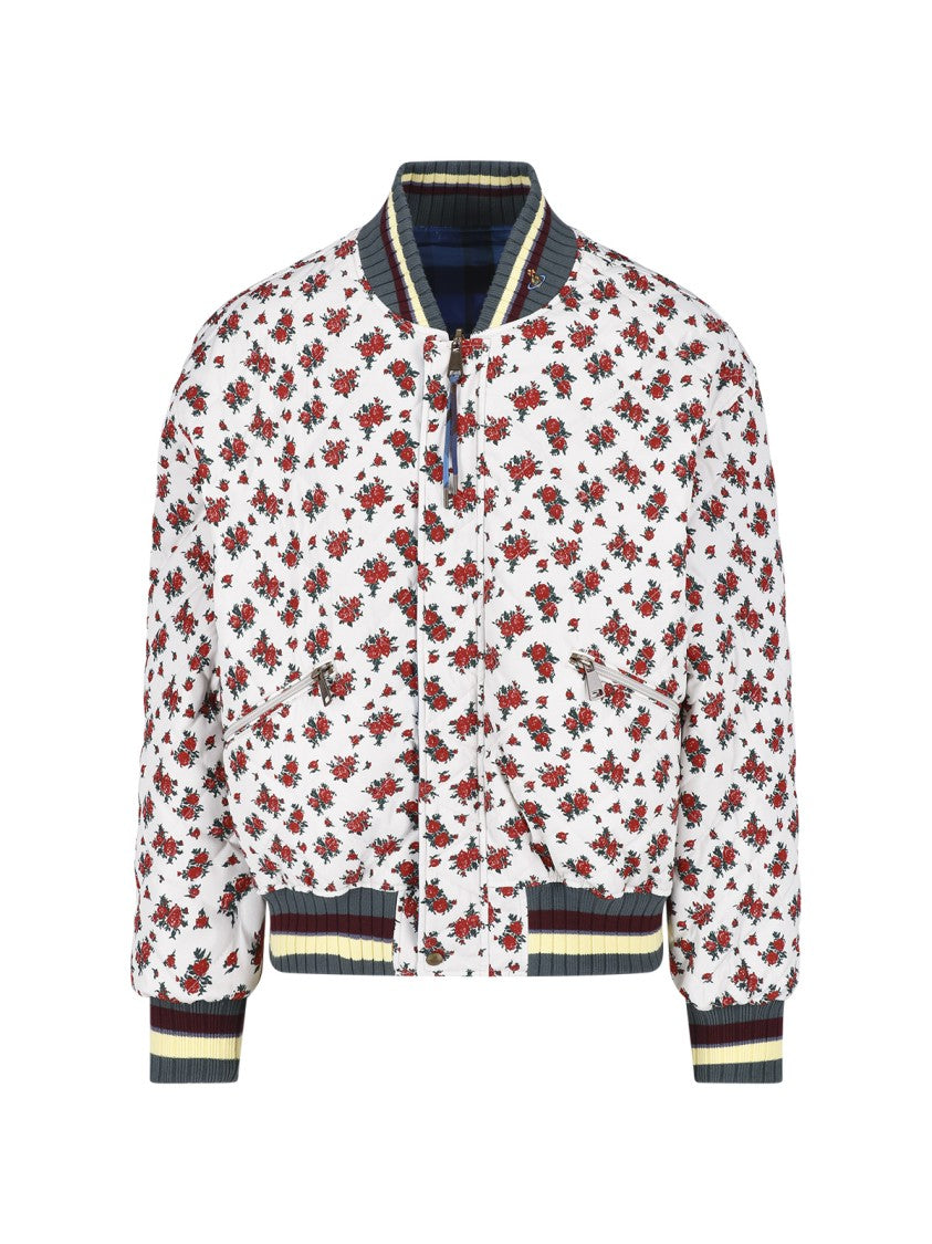 Vivienne Westwood Multicolor Bernardo Reversible Bomber Jacket