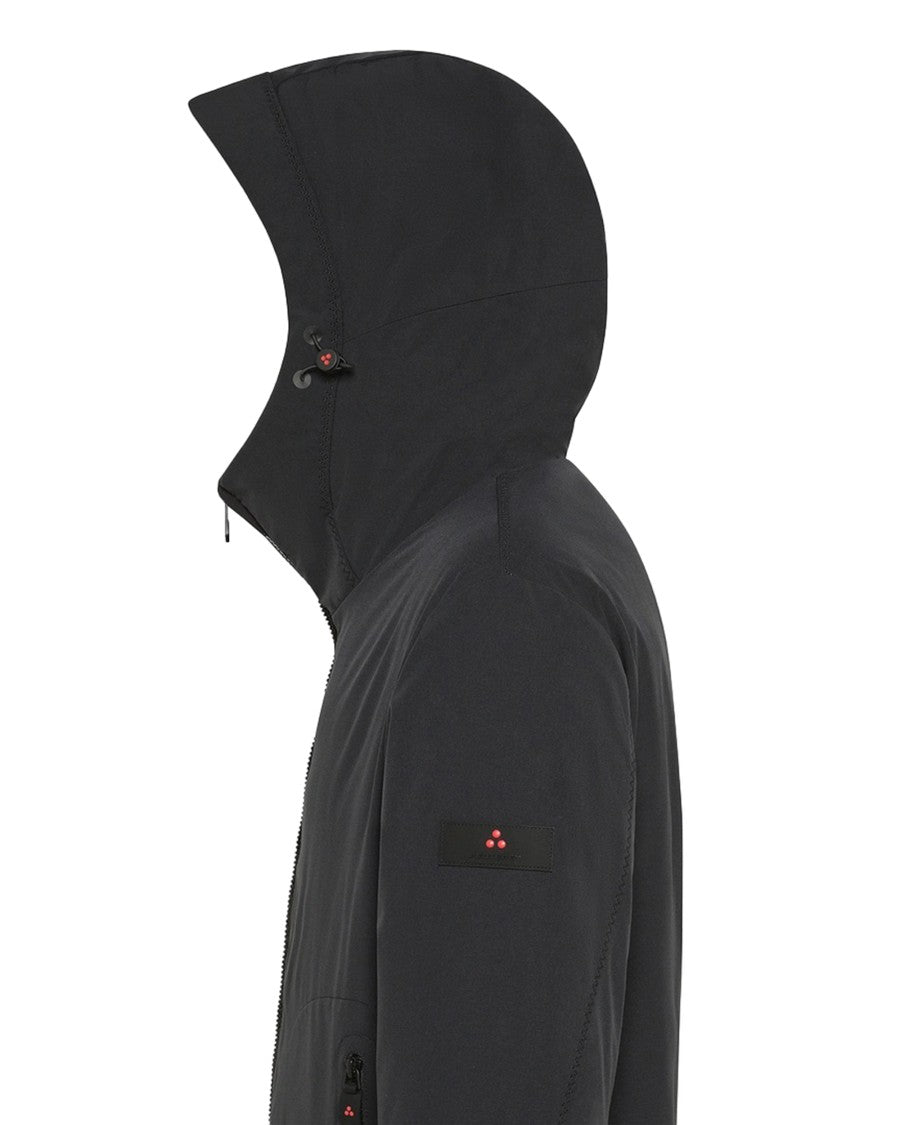 Peuterey Short Black Sporty Jacket With Thermoplume Insulation