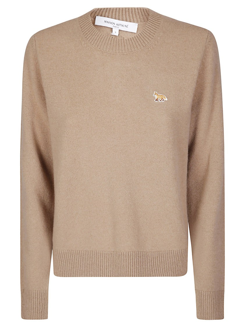 Maison Kitsuné Regular Fit Baby Fox Lambswool Jumper