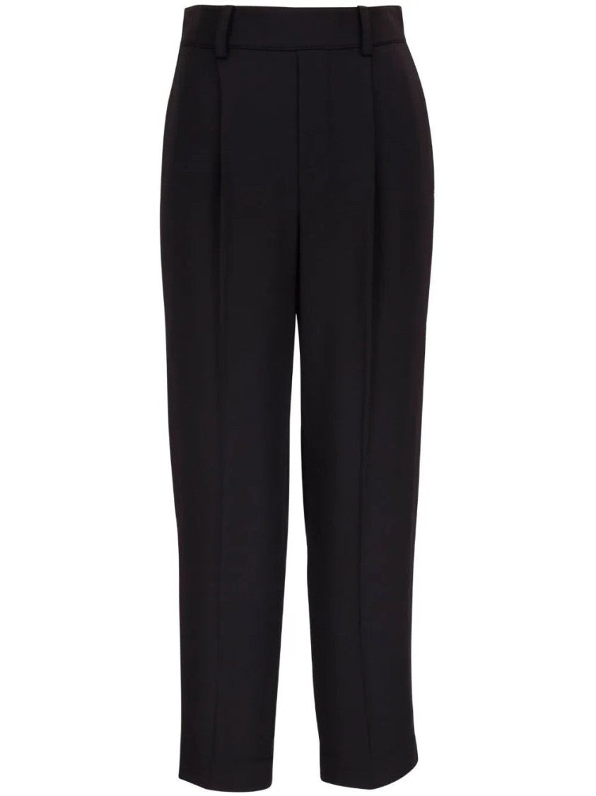 Vince Tapered Pull-On Pants With Elastic Waistband