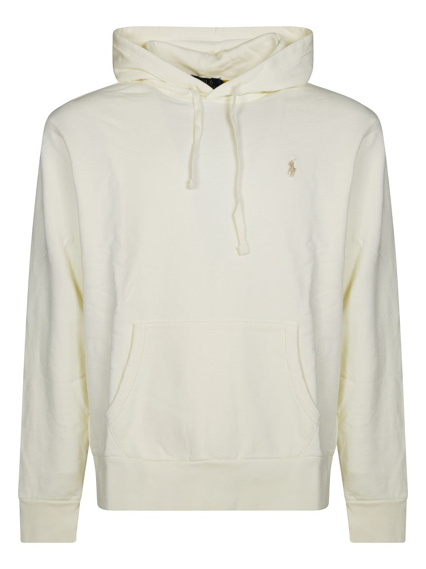 Polo Ralph Lauren Off-White Hoodie With Drawstring