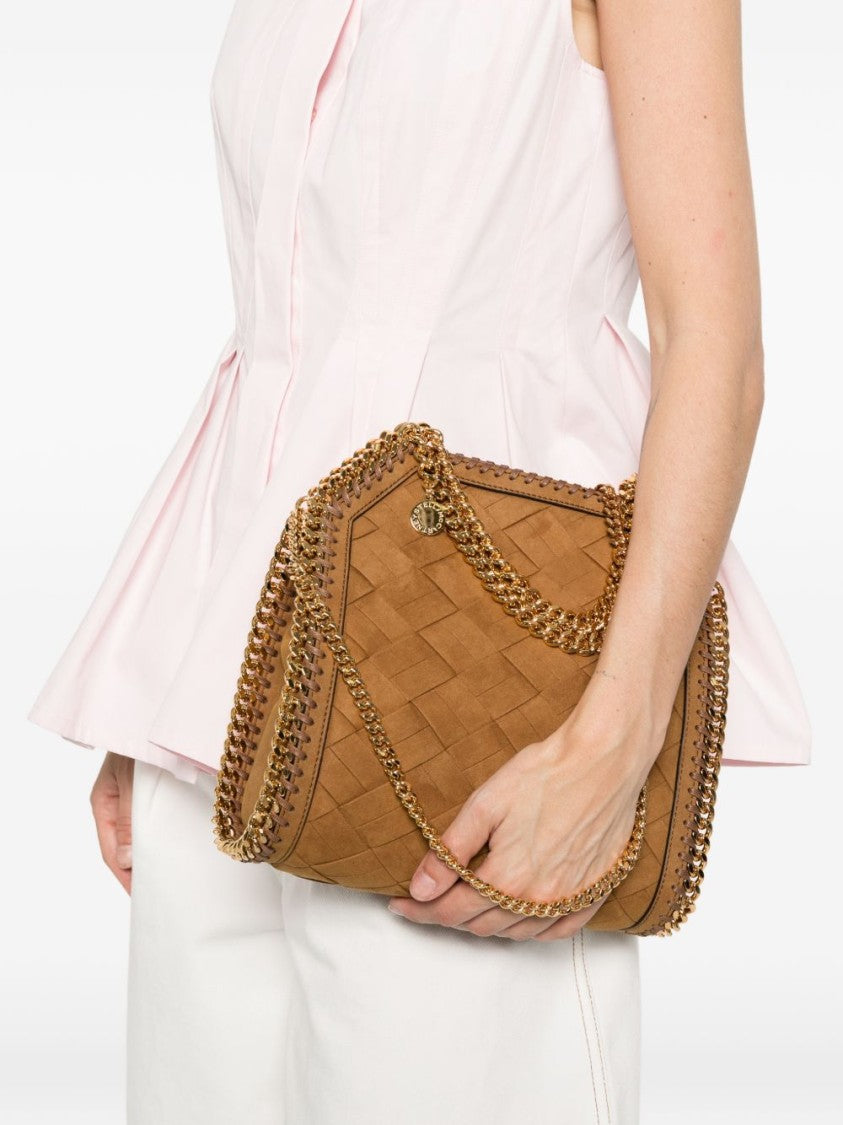 Stella Mccartney Black Structured Rectangular Woven Bag