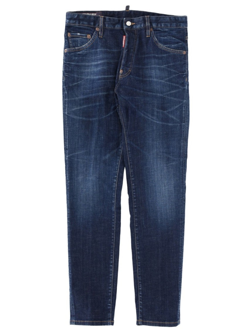 Dsquared2 Dark Indigo Slim Fit Faded Jeans