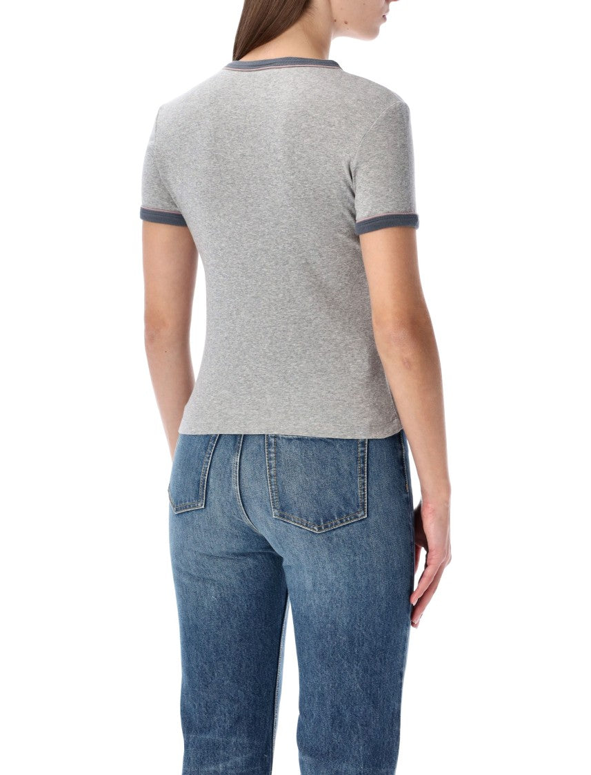 Chloé Chloé Grey Chiné Jersey Baby-Fit T-Shirt