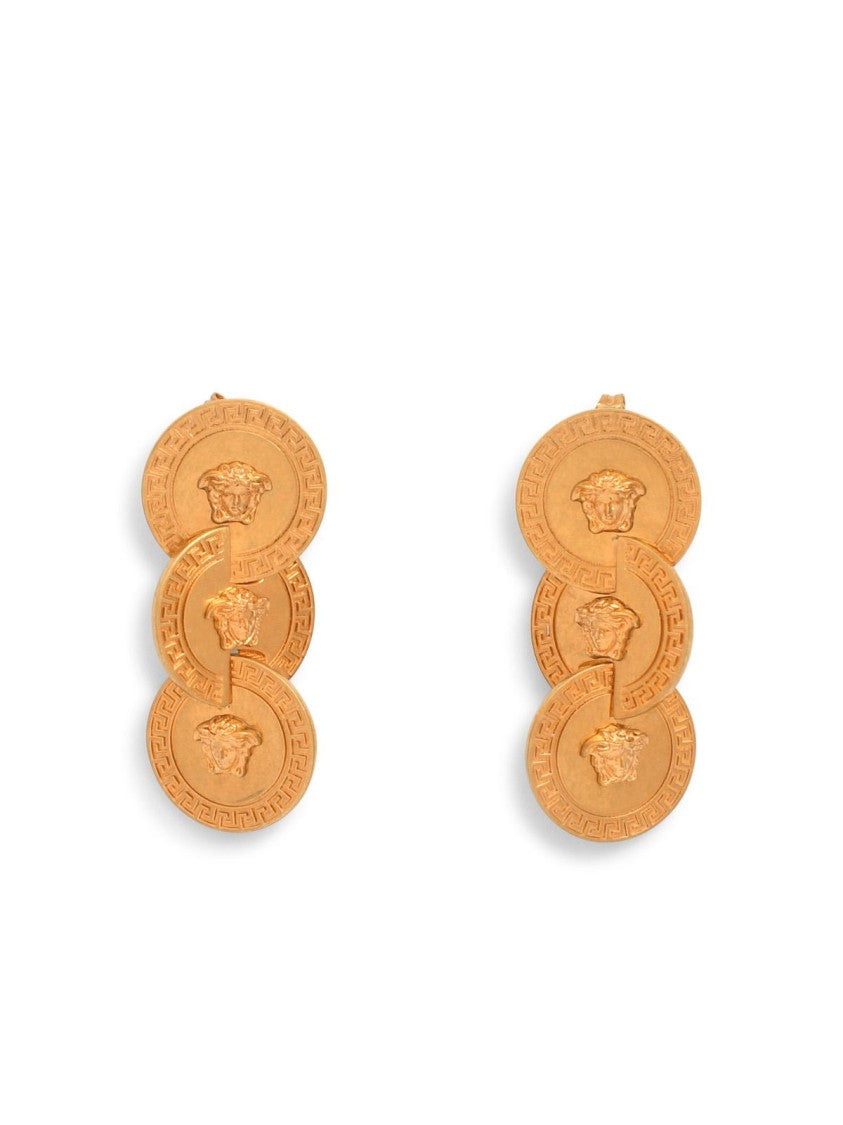 Versace Tribute' Brass Earrings