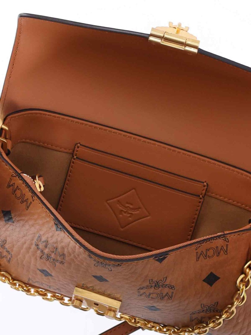 Mcm “Tracy” Monogram Shoulder Bag – Brown