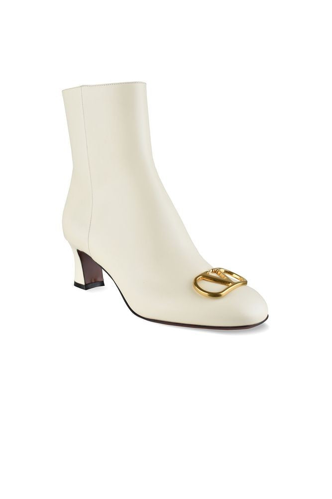 Valentino Garavani Ankle Boots With Gold Accent
