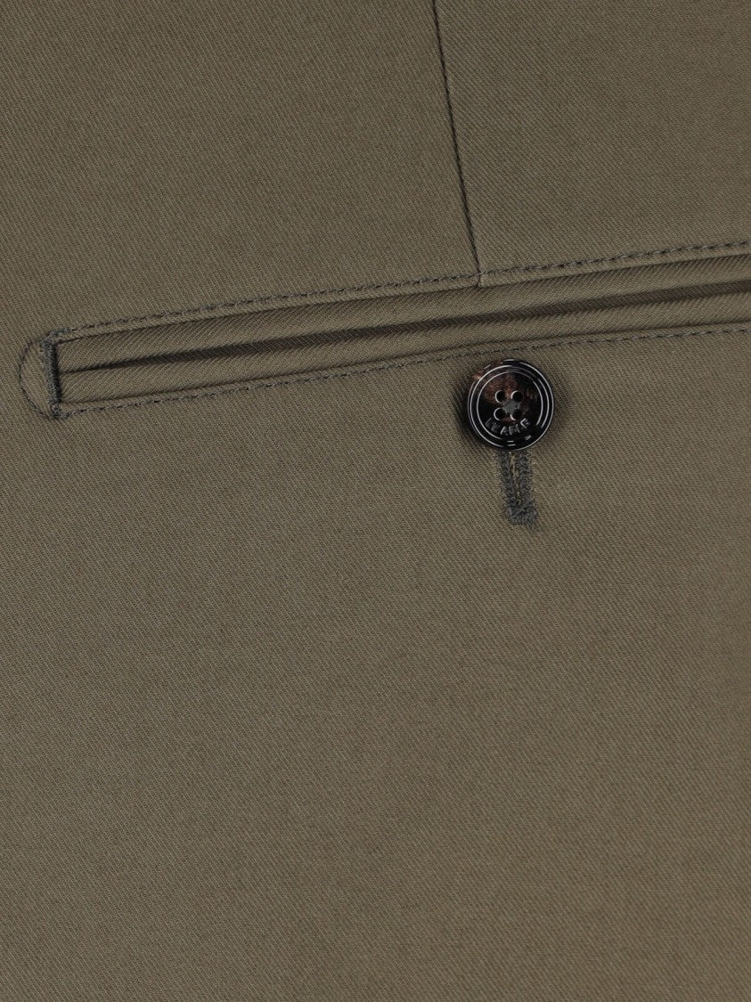 Be Able Brown Tailored Cotton Straight-Leg Pants