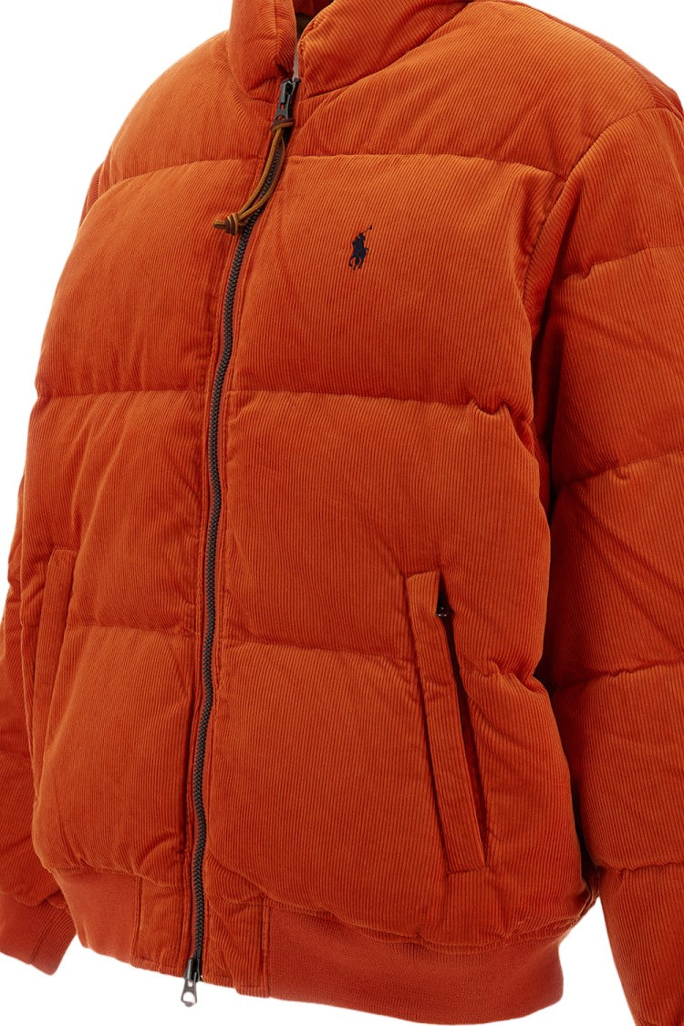 Polo Ralph Lauren Orange Wyoming Corduroy Down Jacket