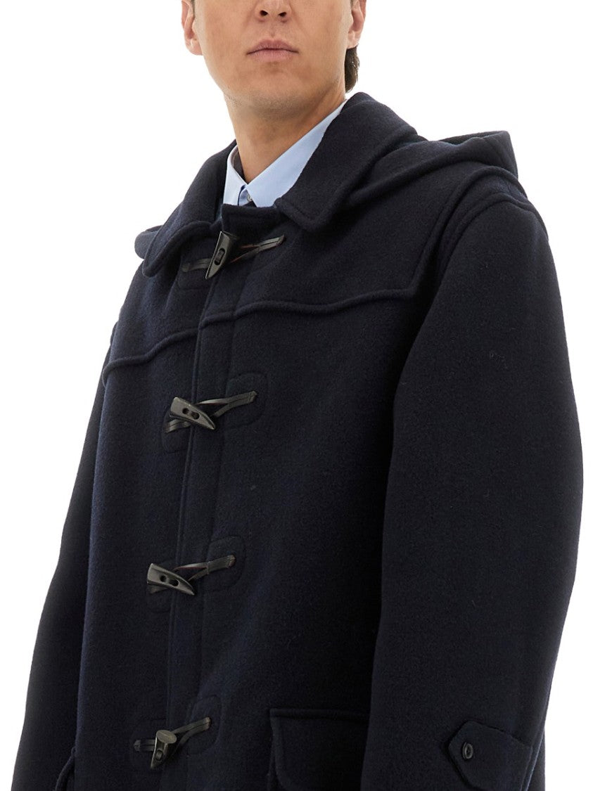 Maison Margiela Mid-Thigh Reversible Coat With Toggle Closure