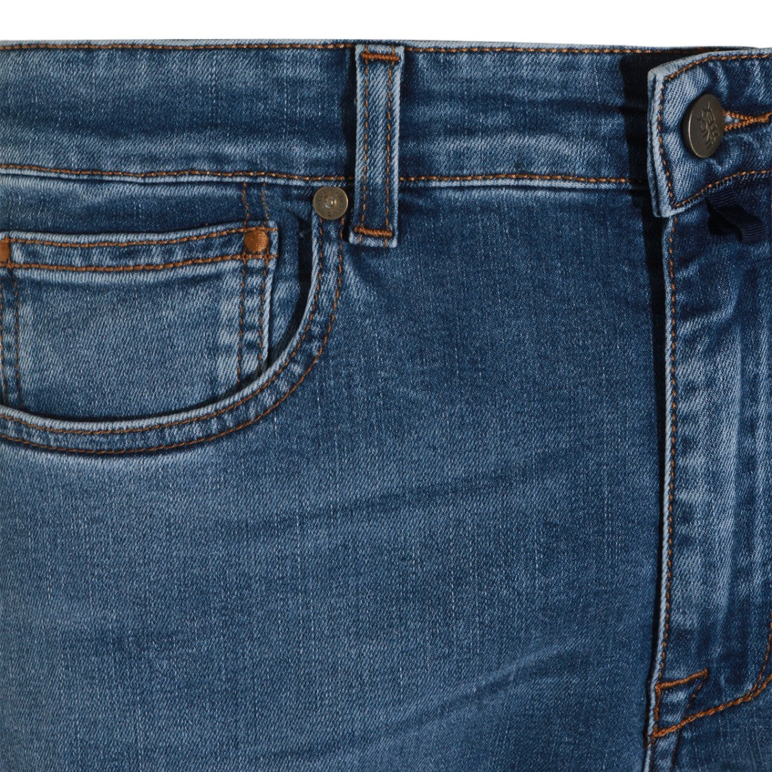Incotex Blue Division Classic Straight-Leg Jeans With Whiskering Details