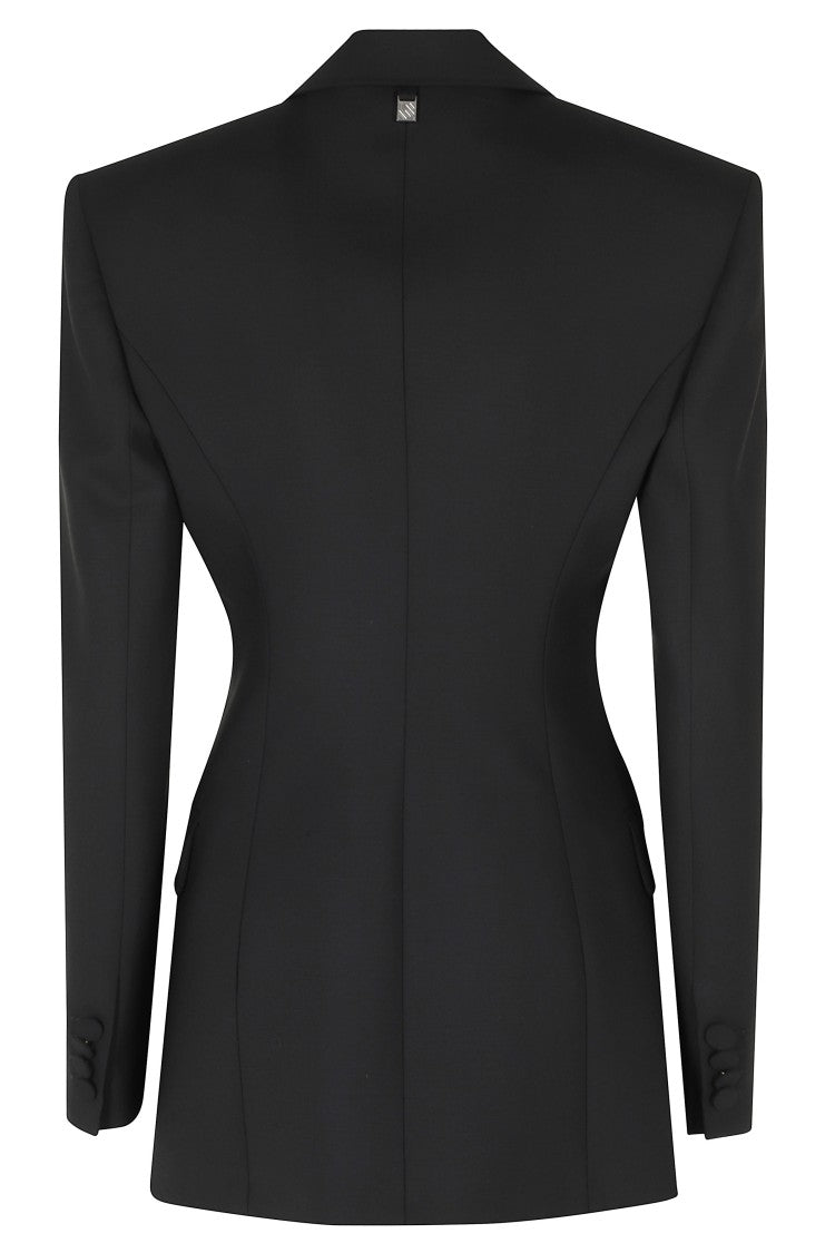 Giuseppe Di Morabito Black Single-Breasted Wool-Blend Blazer